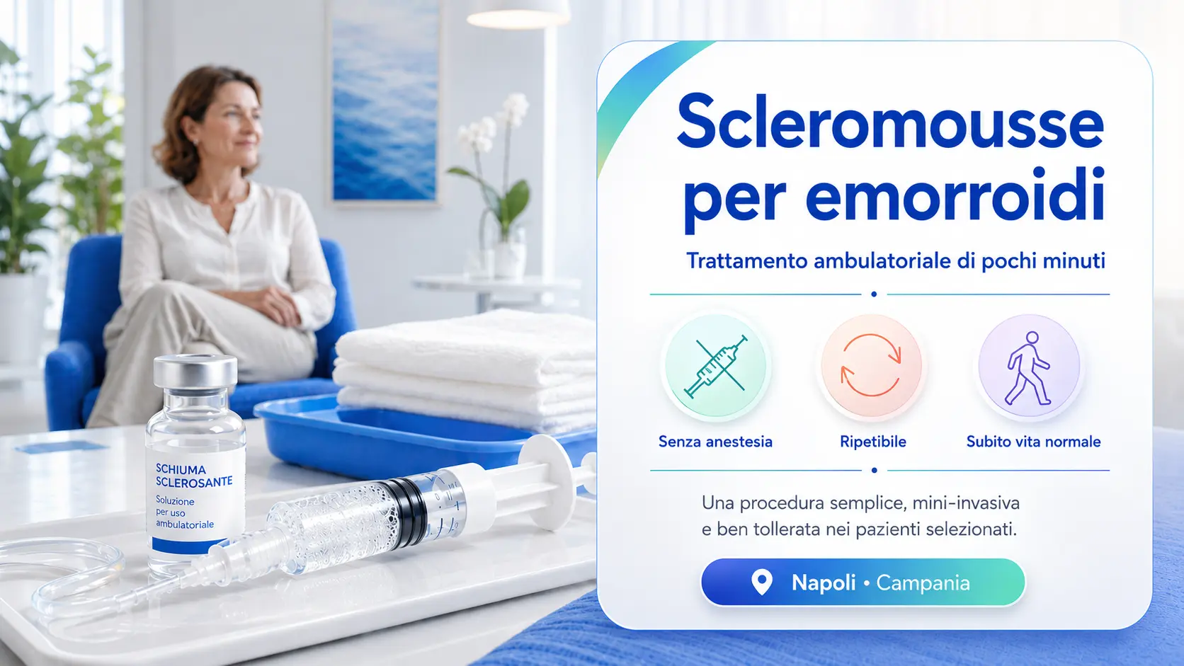 Scleromousse per emorroidi